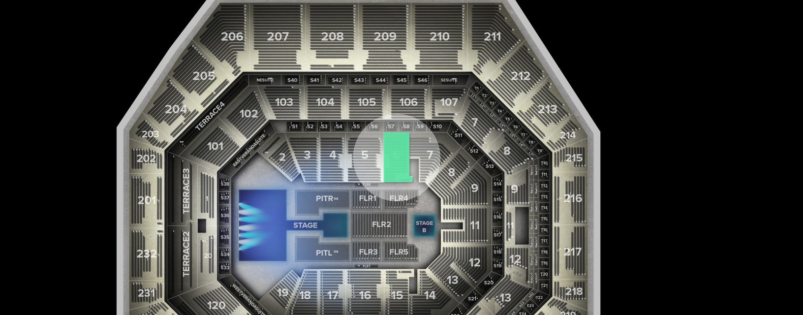 Seat view from Lower