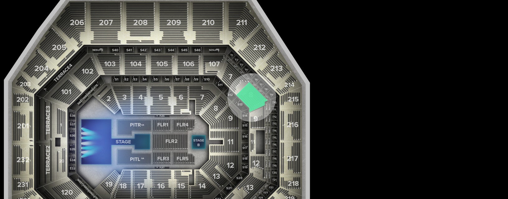 Seat view from Lower