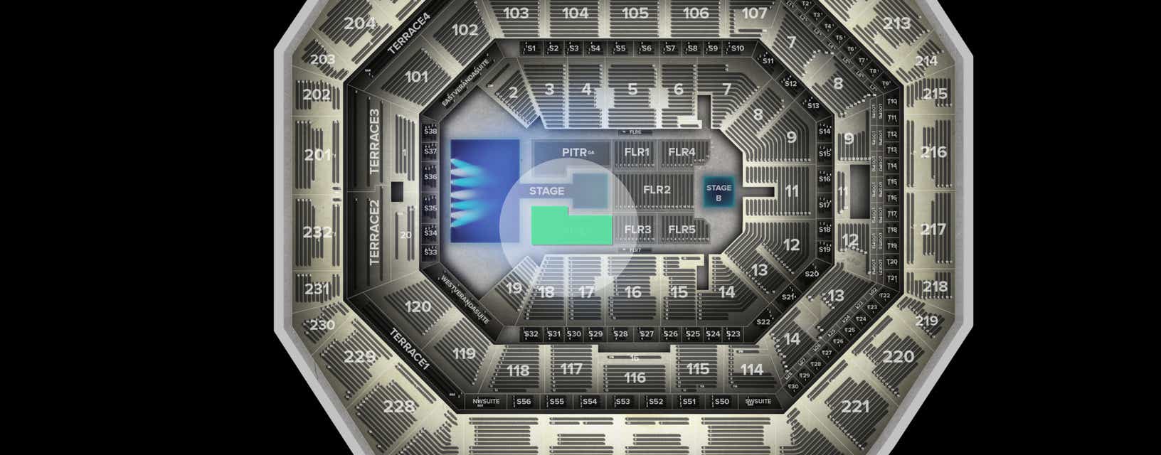 Seat view from Pit Left