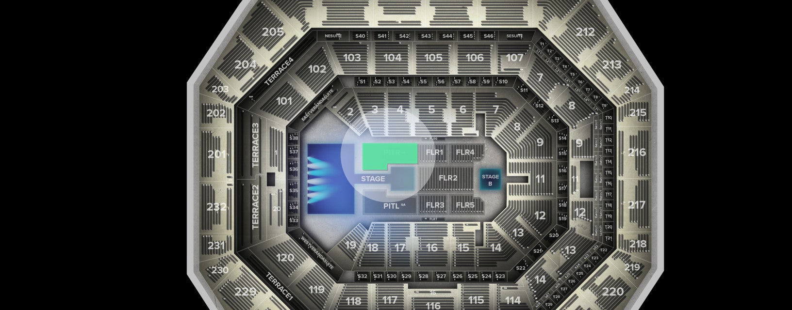 Seat view from Pit Right