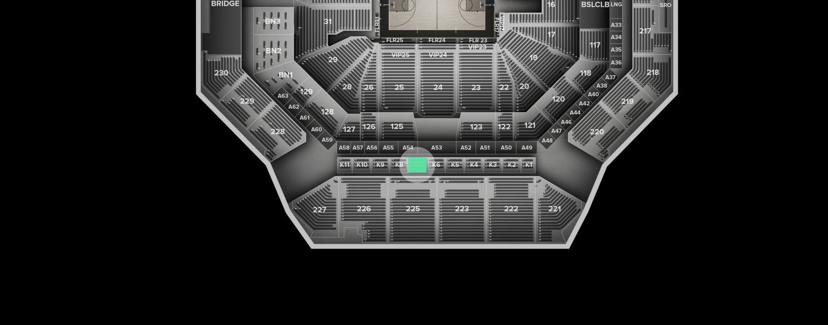 Seat view from Suites