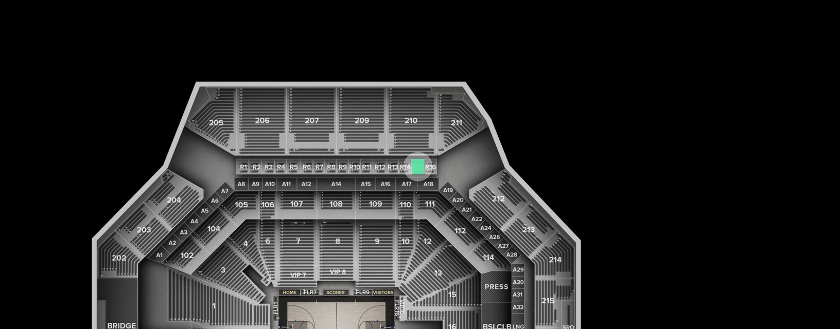 Seat view from Suite