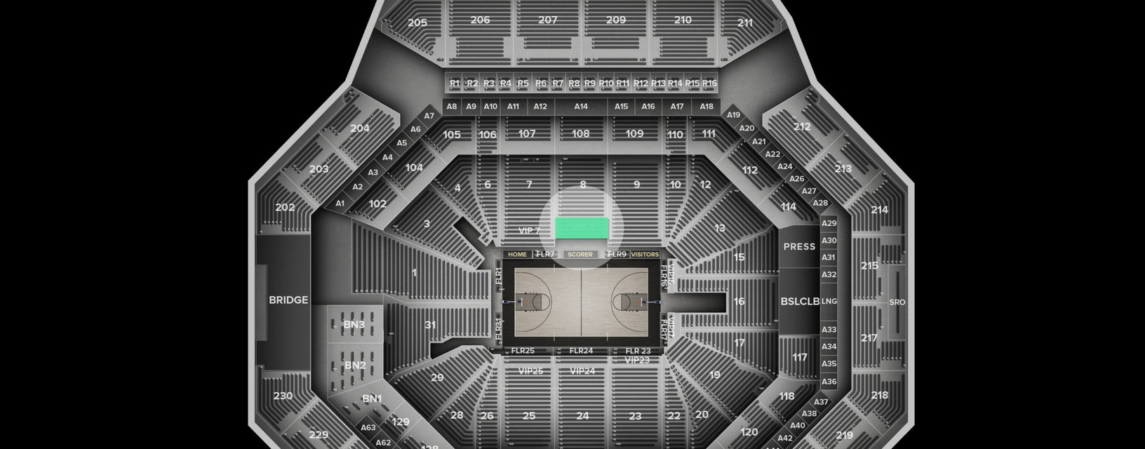 Seat view from 