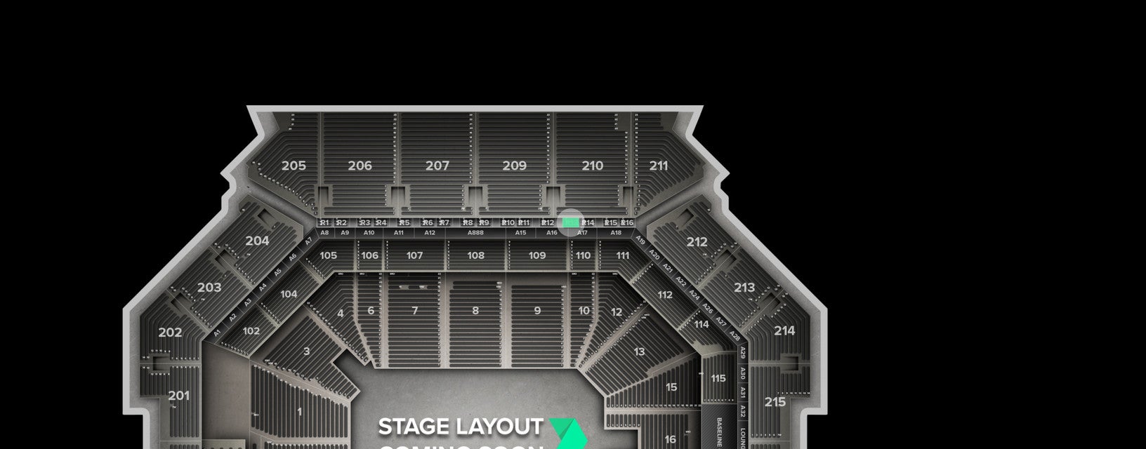 Seat view from The Row