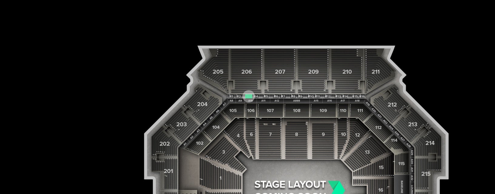 Seat view from The Row