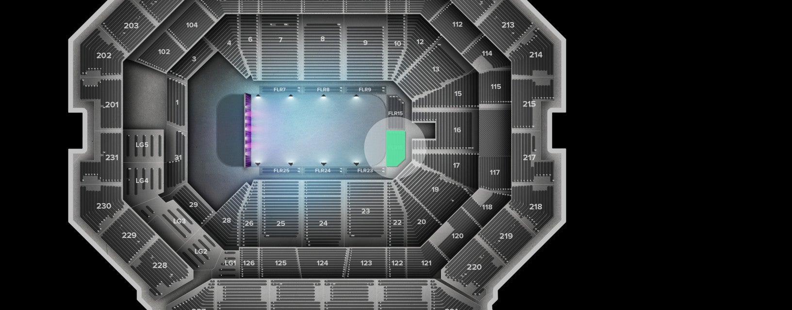 Seat view from Floor