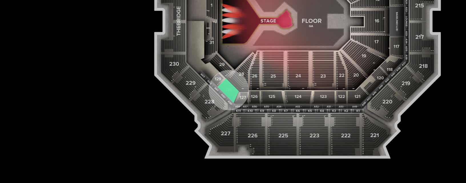 Seat view from Middle