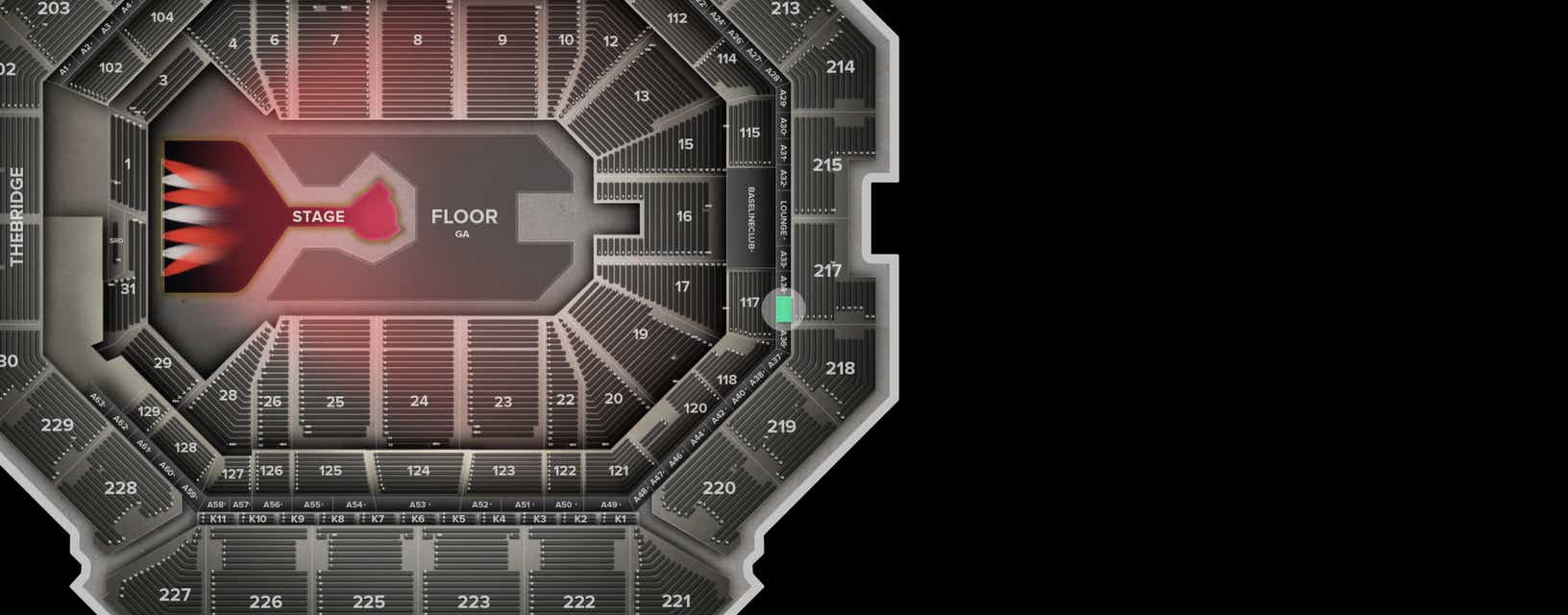 Seat view from Suite