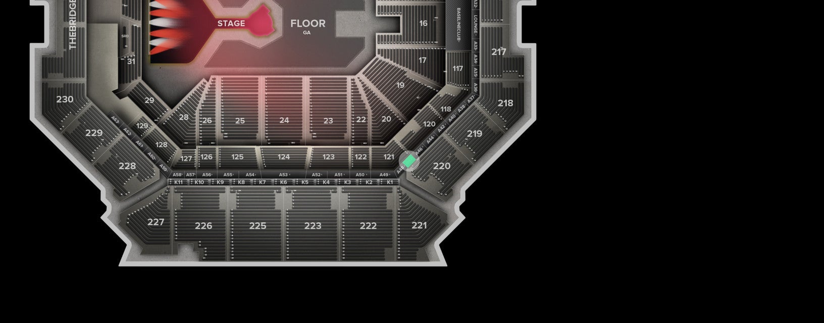 Seat view from Suite