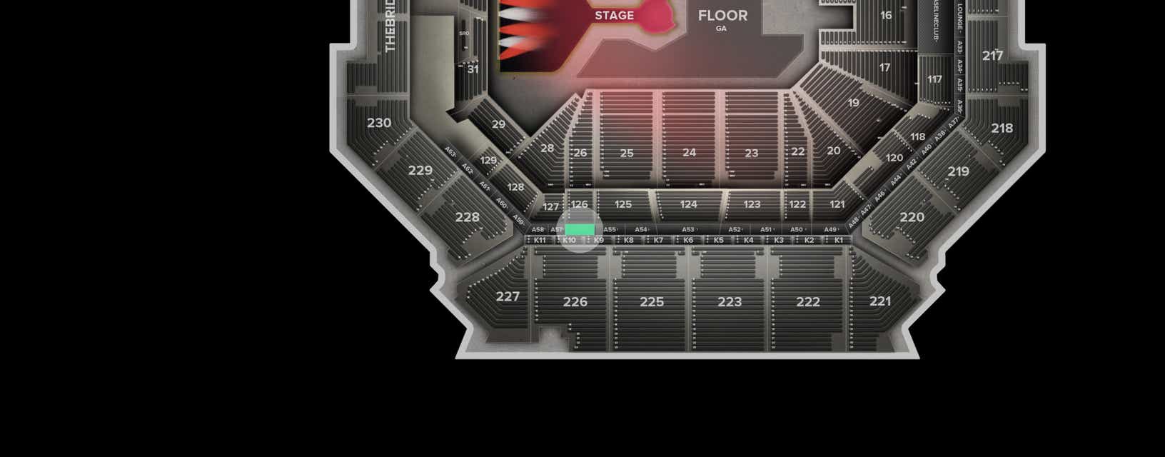 Seat view from Suite
