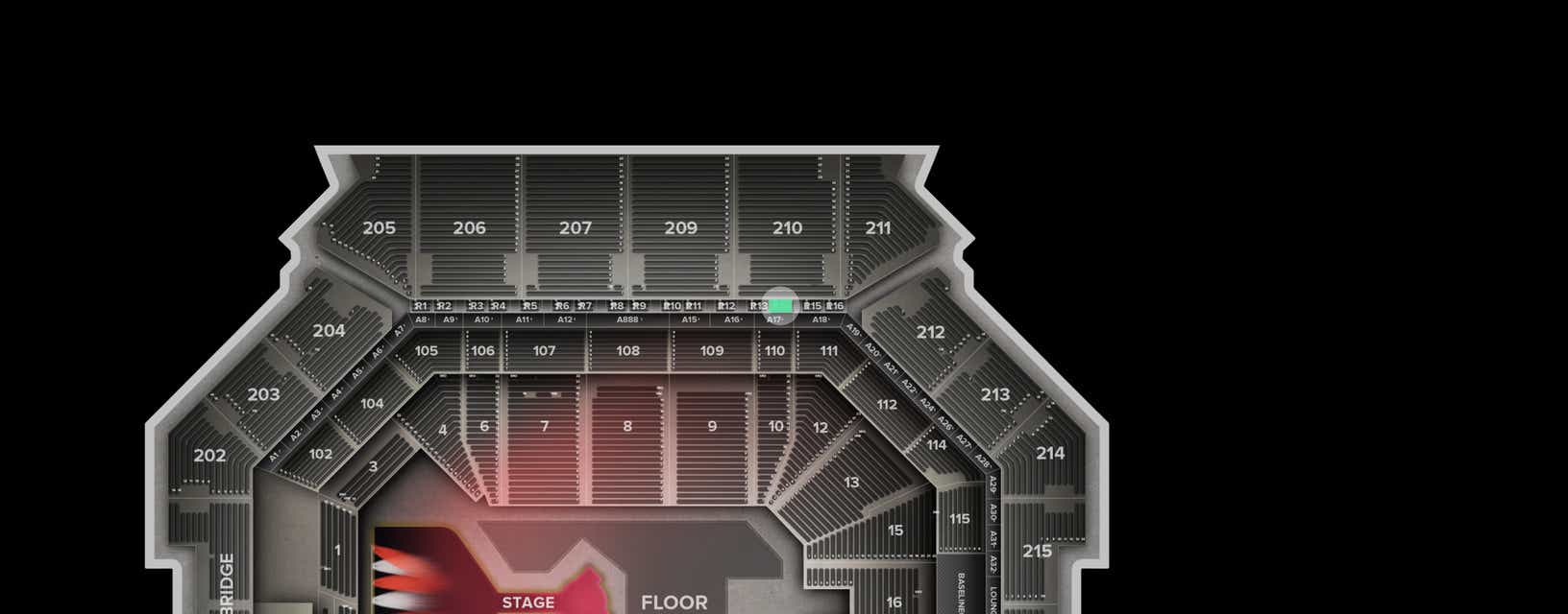 Seat view from Suite