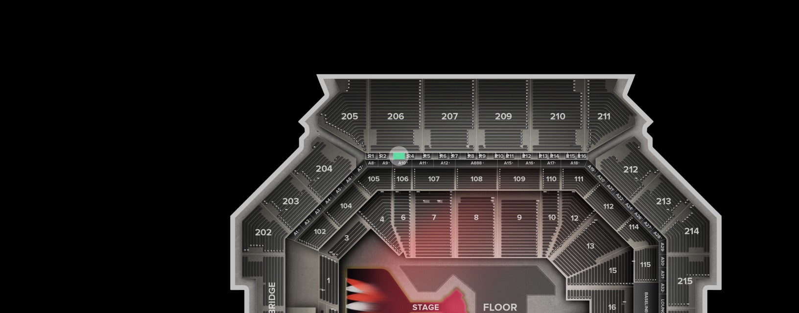 Seat view from Suite