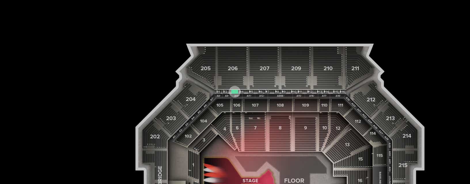 Seat view from Suite