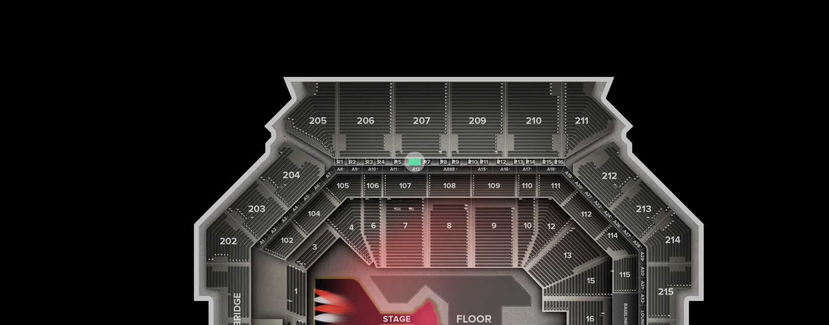 Seat view from Suite