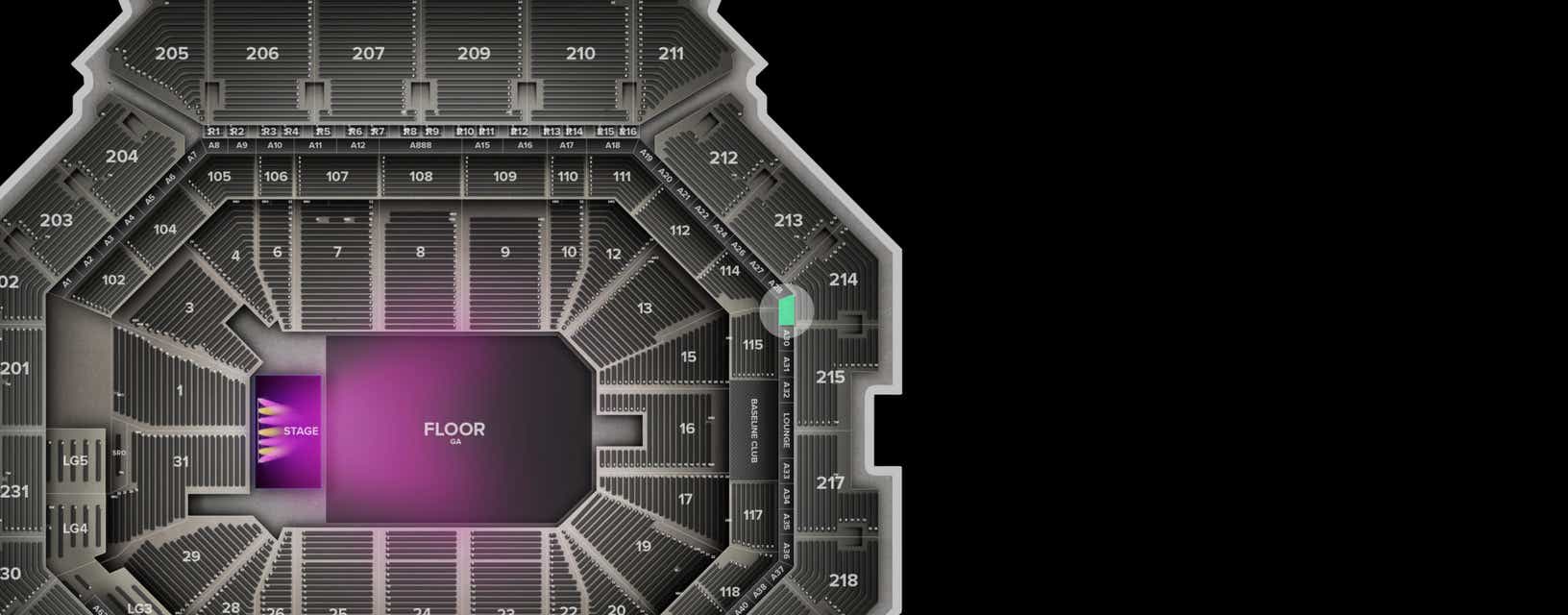 Seat view from Suite