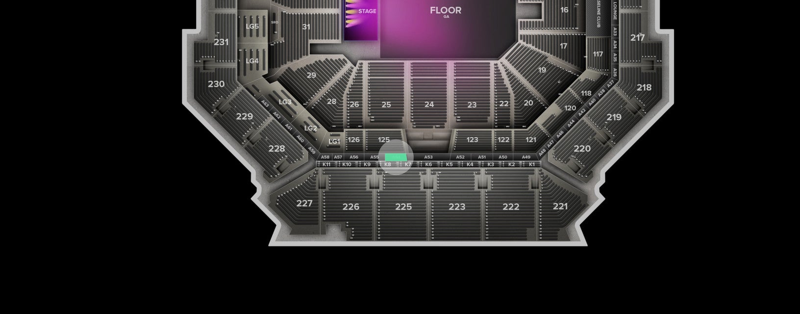 Seat view from Suite