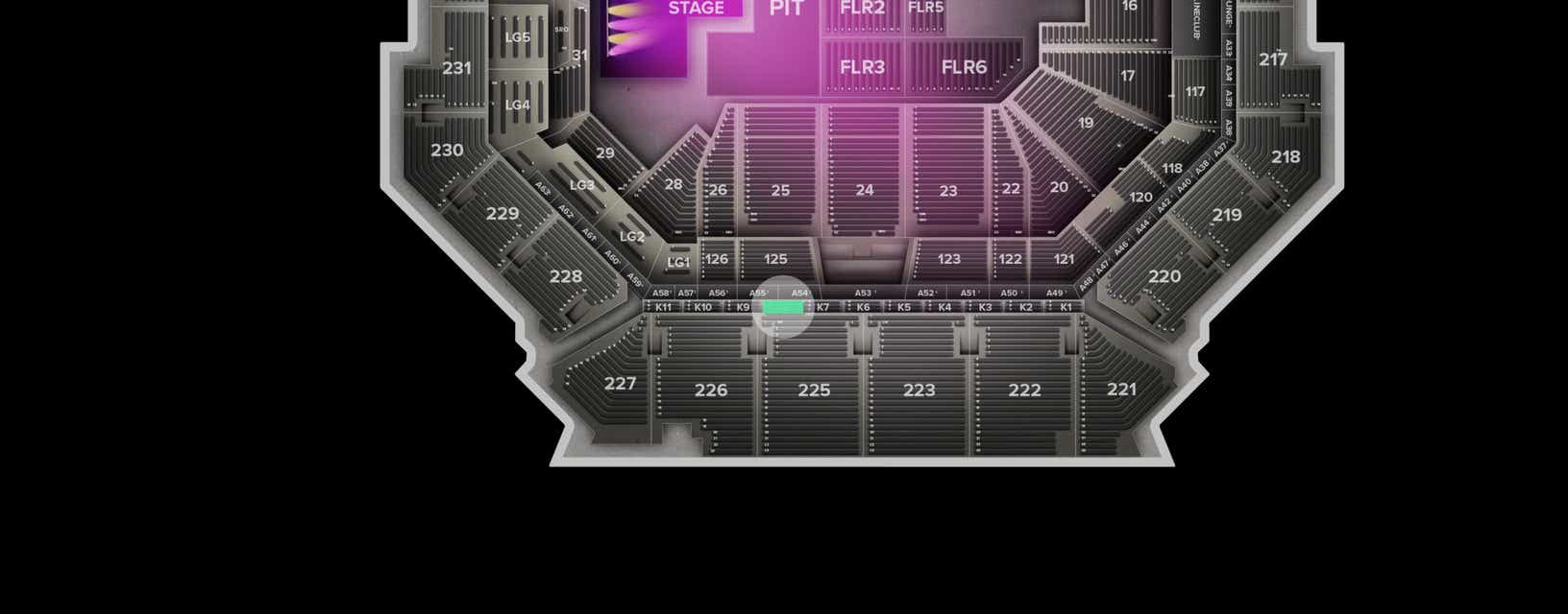 Seat view from The Key