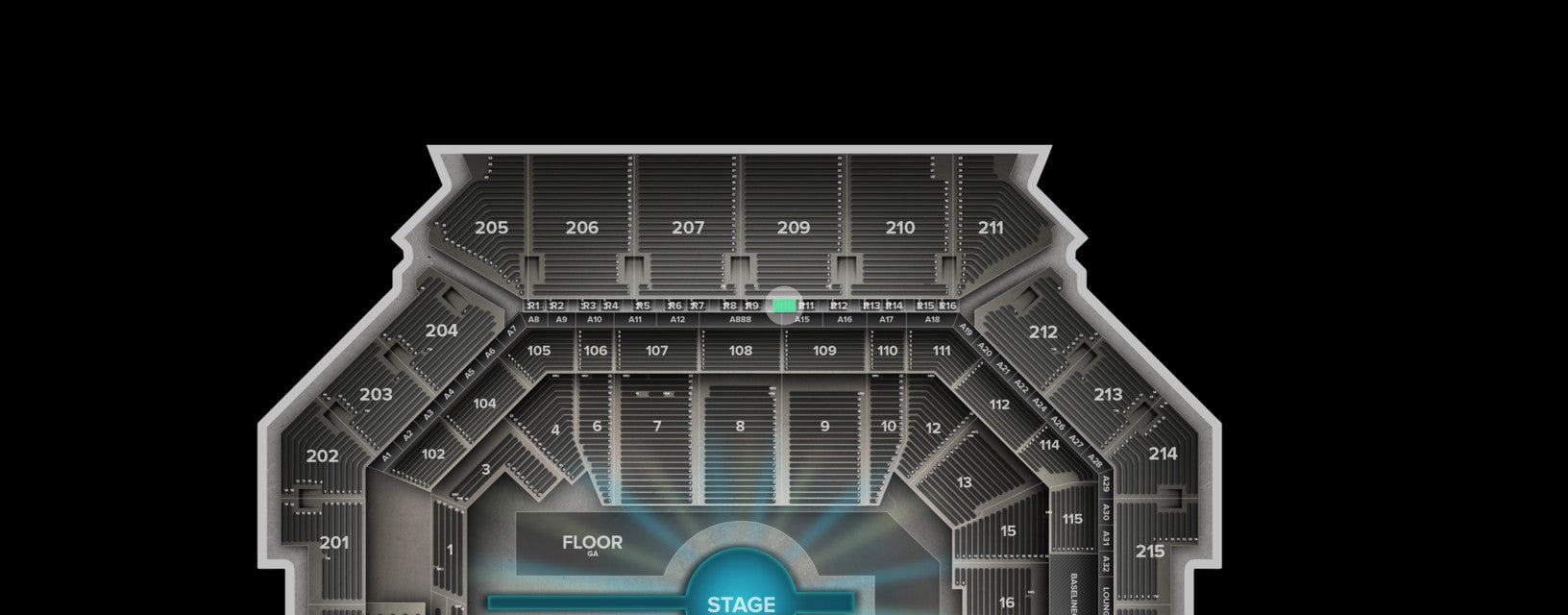 Seat view from Suite