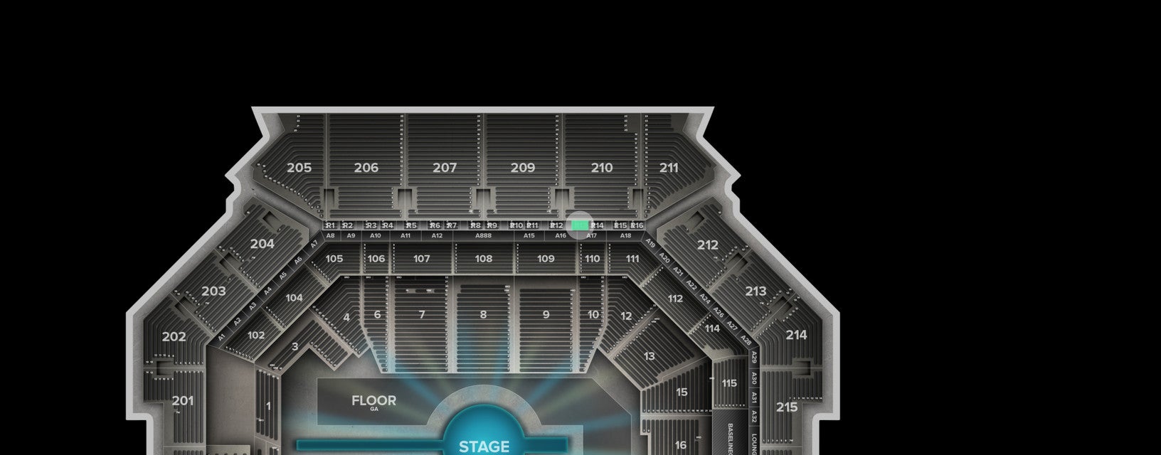 Seat view from Suite