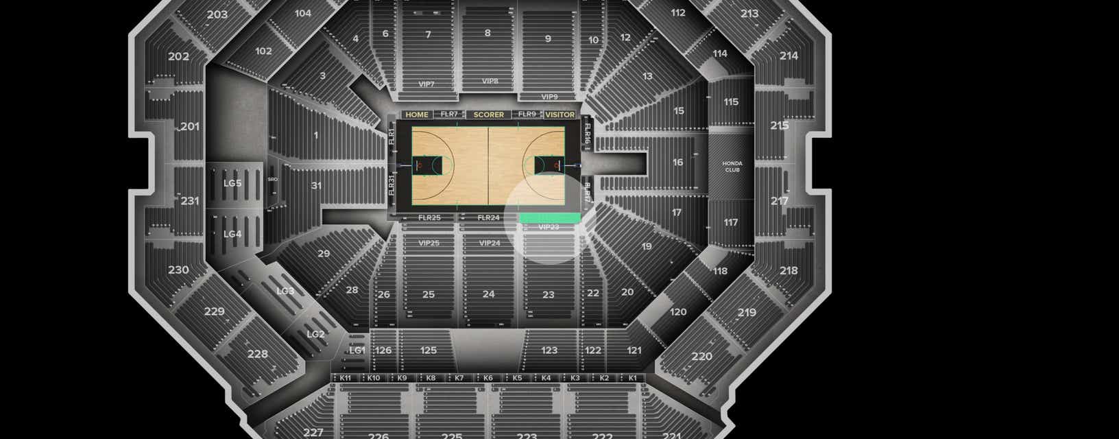 Seat view from Floor
