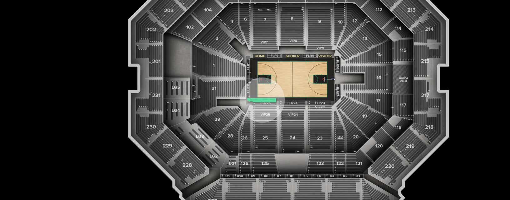 Seat view from Floor