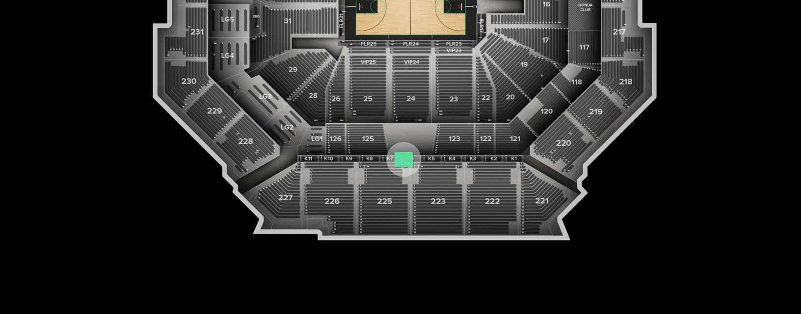 Seat view from The Key