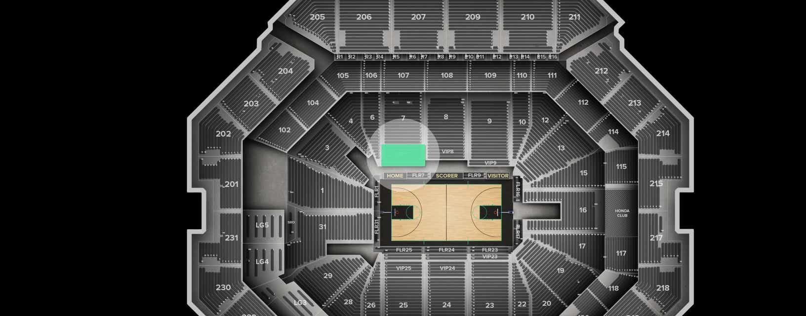 Seat view from VIP