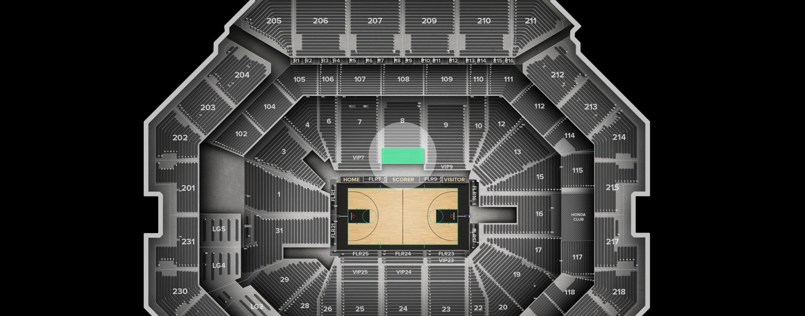 Seat view from VIP