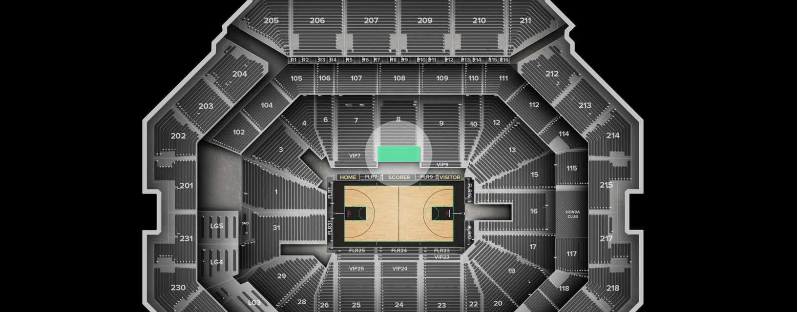 Seat view from VIP