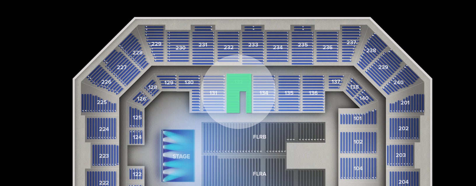 Seat view from Lower