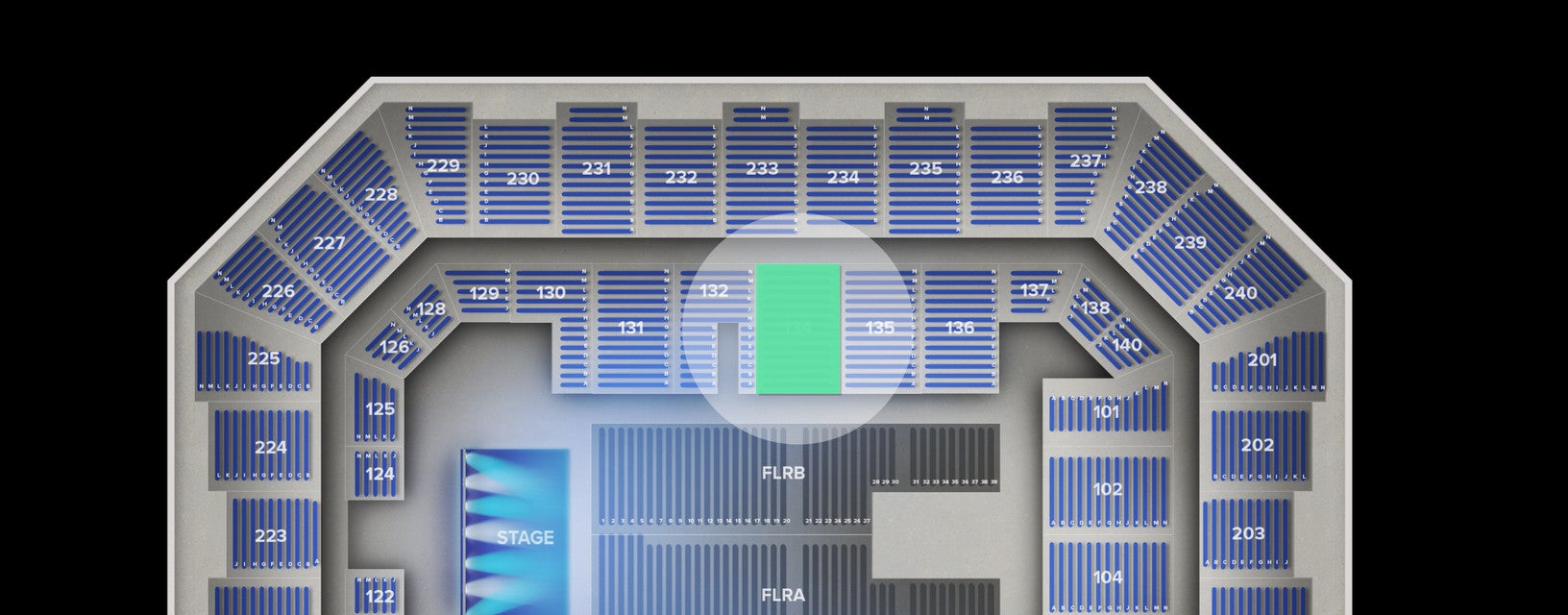 Seat view from Lower