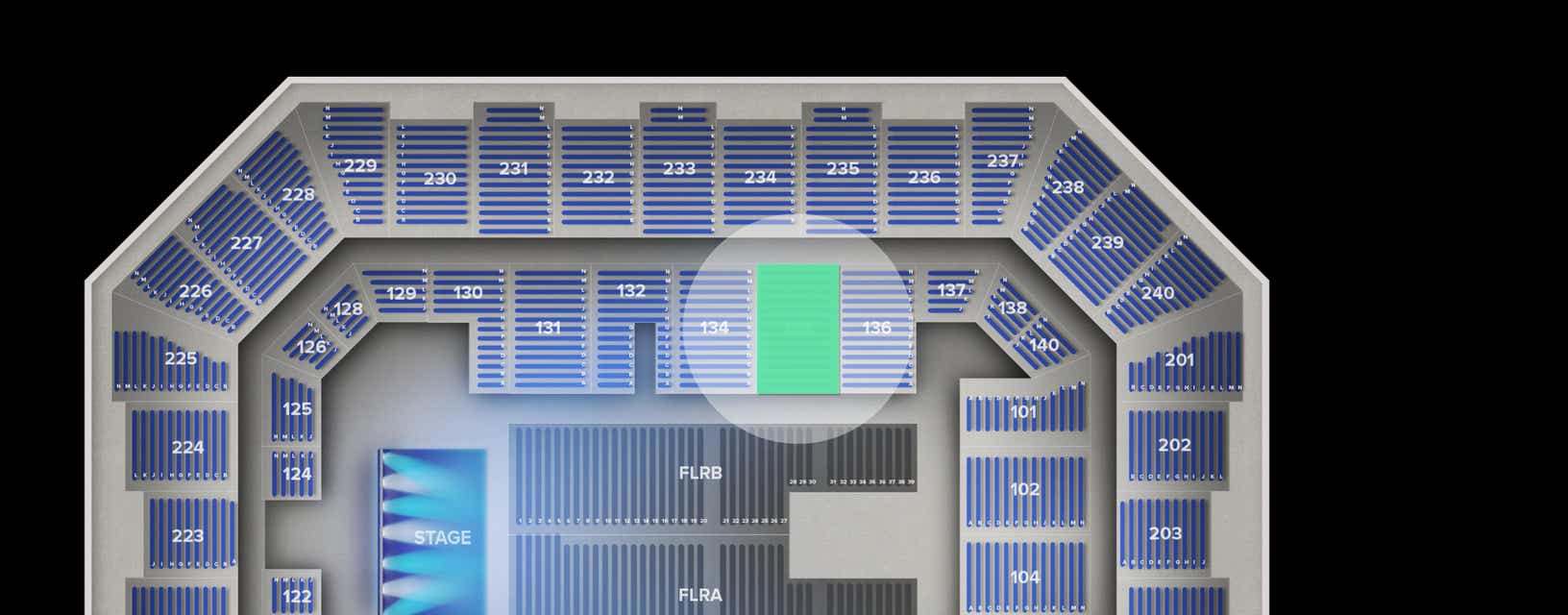 Seat view from Lower