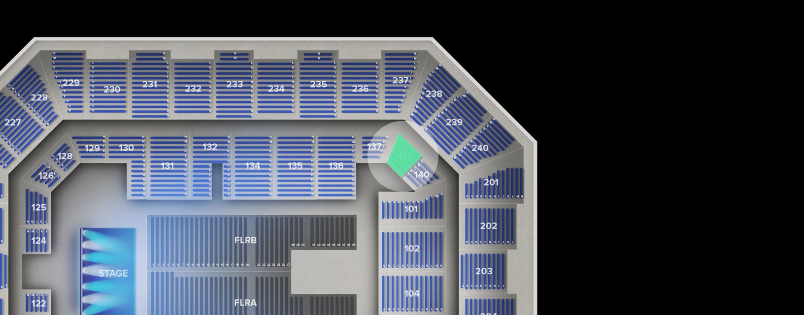 Seat view from Lower