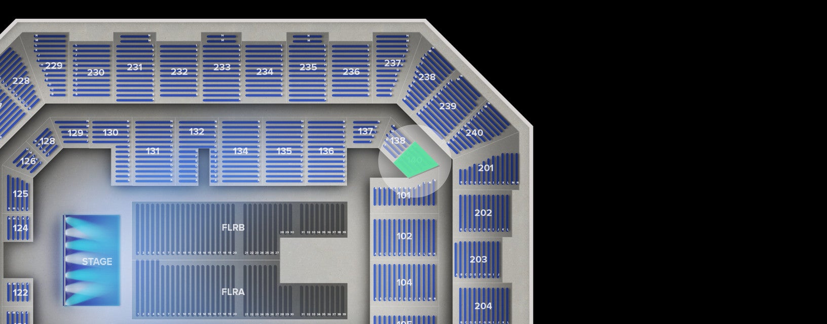 Seat view from Lower