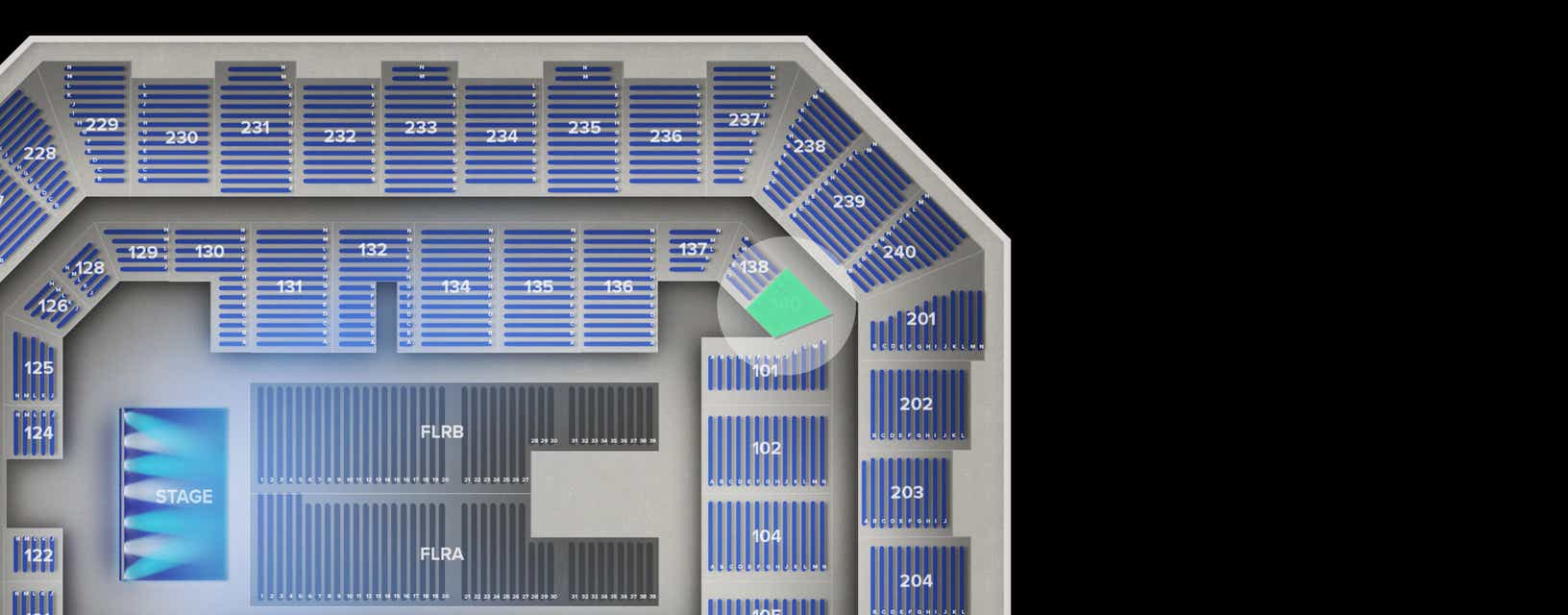 Seat view from Lower