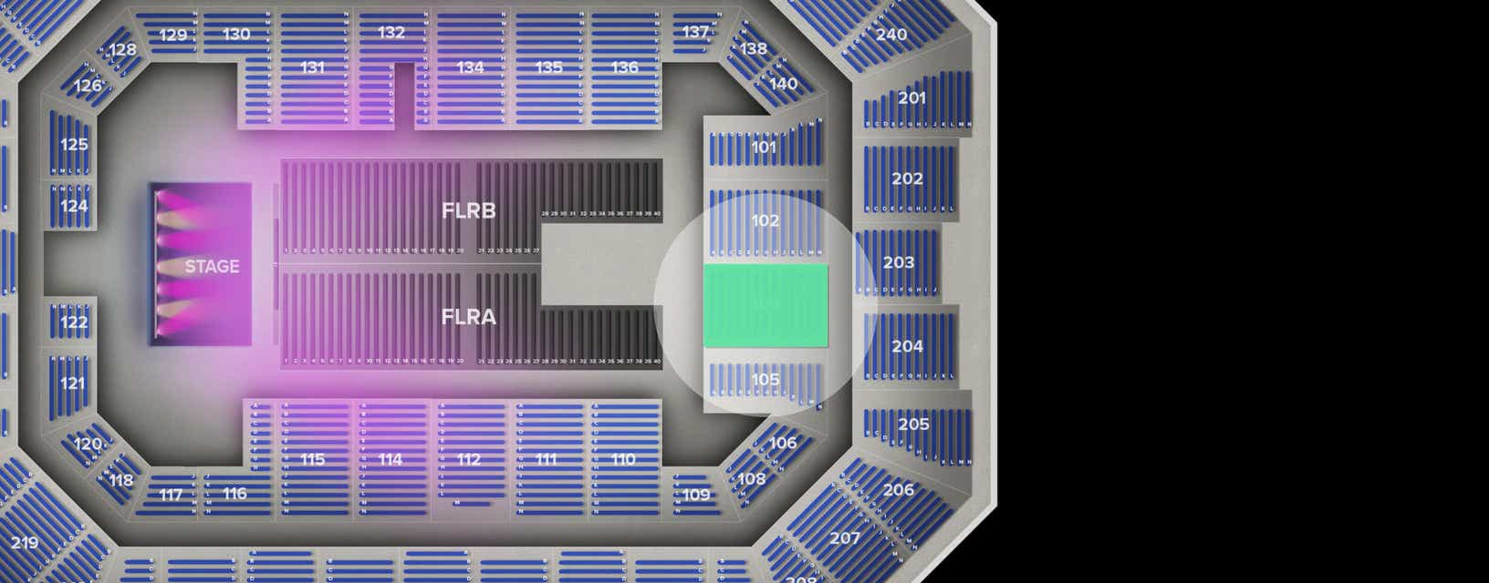 Seat view from Lower