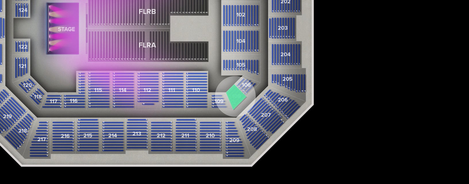 Seat view from Lower