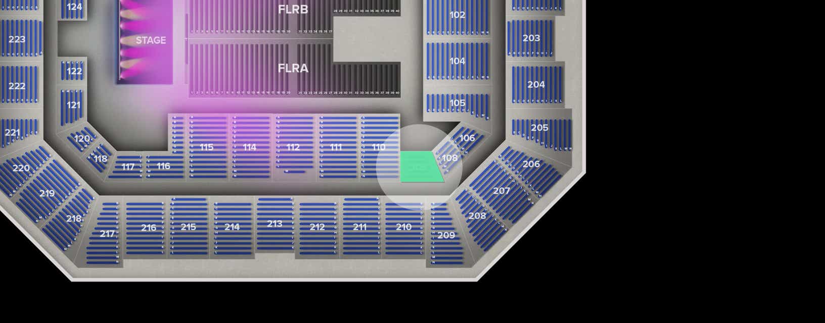 Seat view from Lower