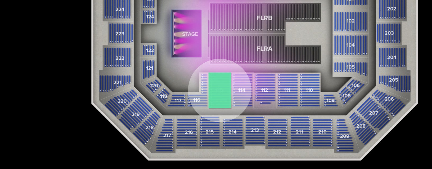 Seat view from Lower