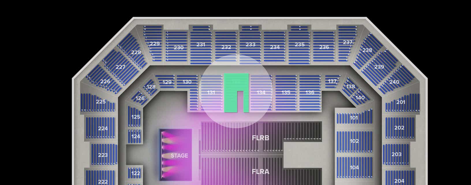 Seat view from Lower