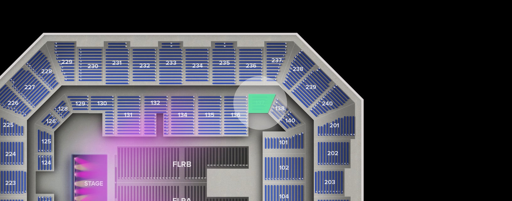 Seat view from Lower