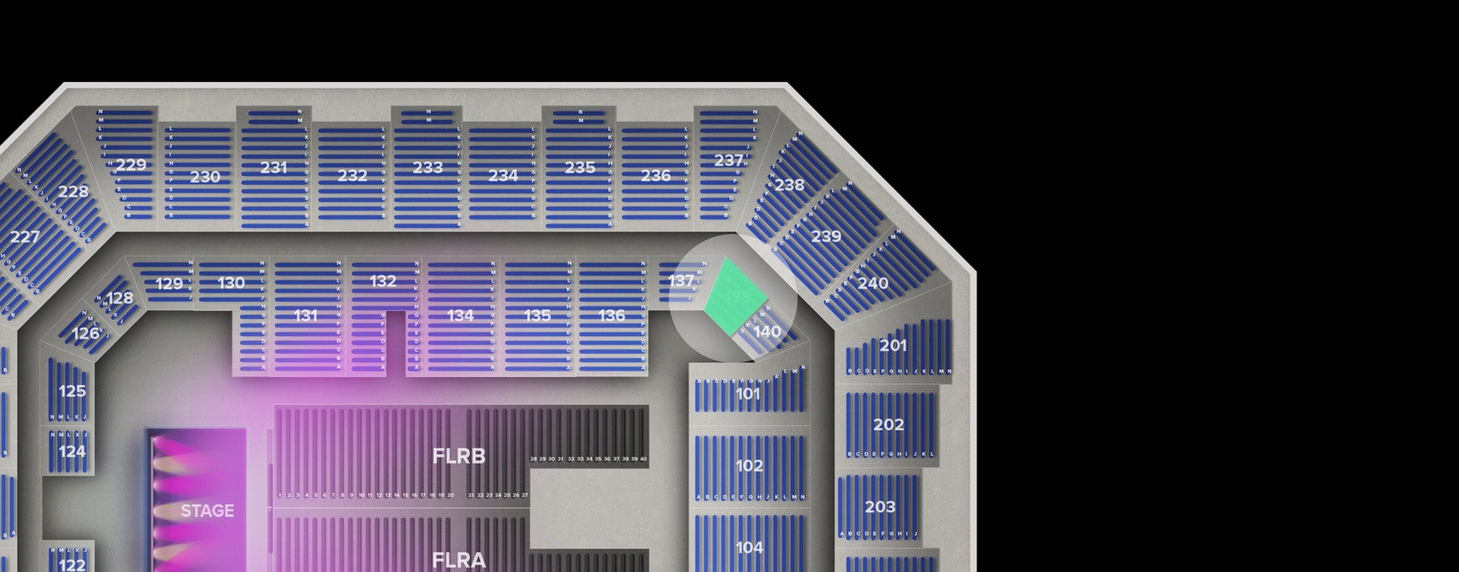 Seat view from Lower