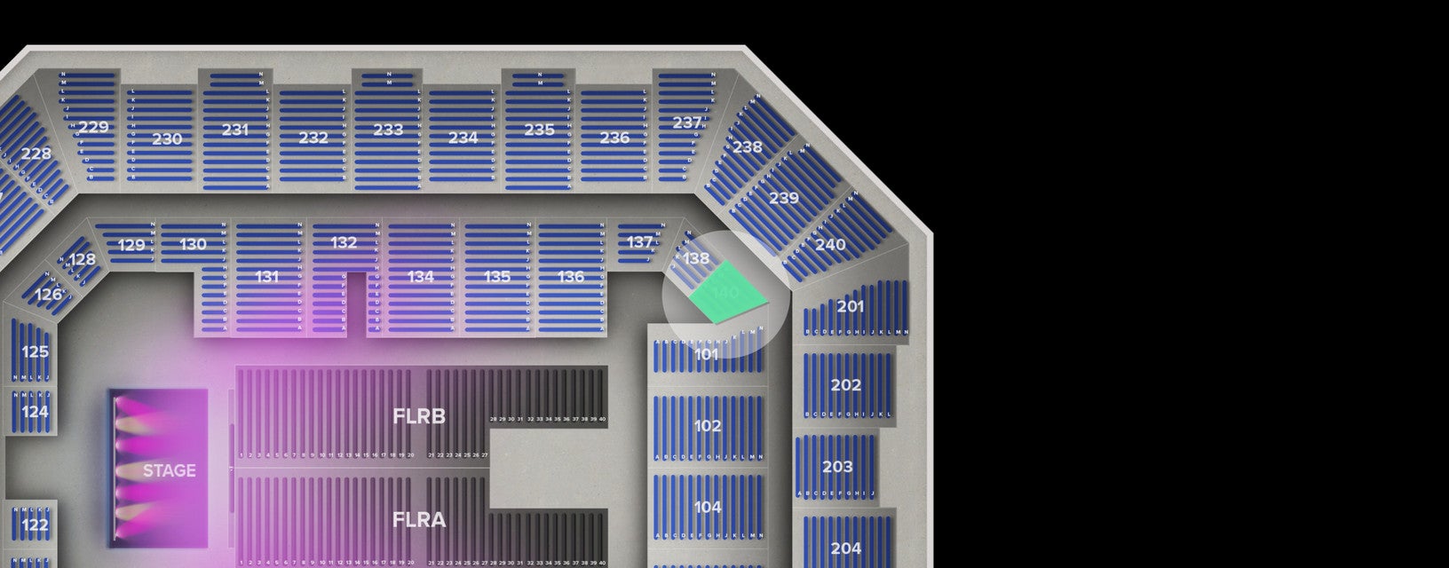 Seat view from Lower