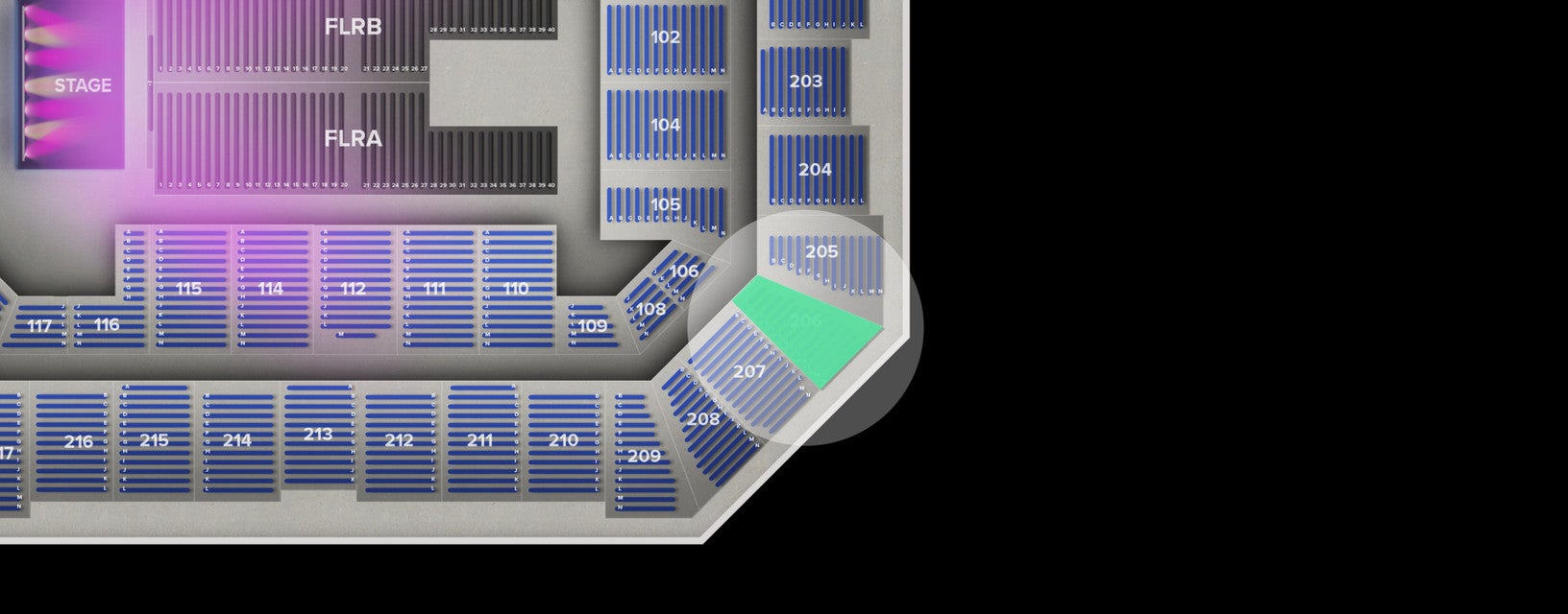 Seat view from Upper
