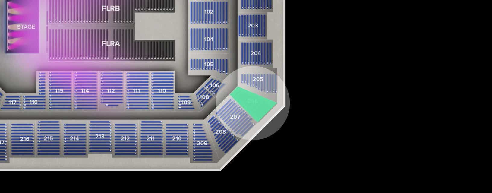Seat view from Upper