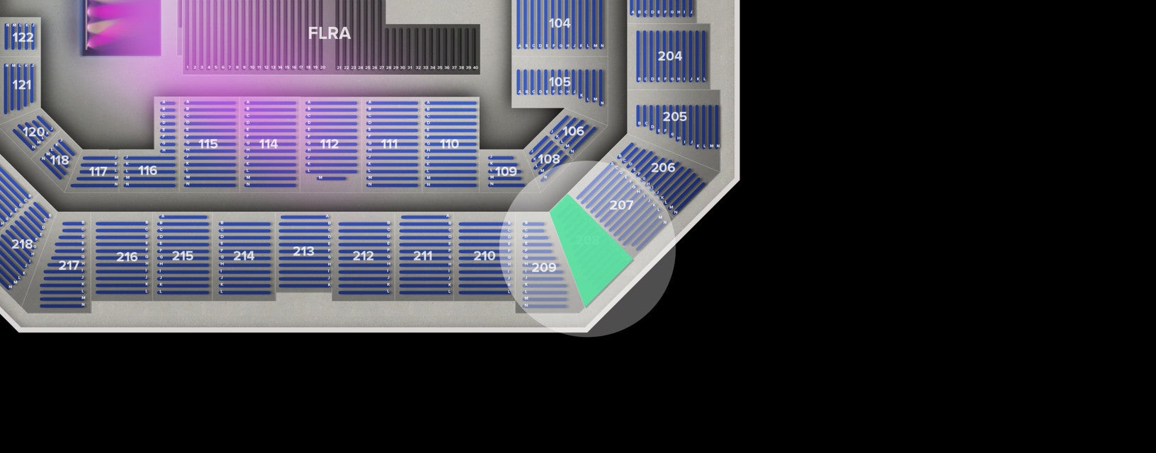 Seat view from Upper