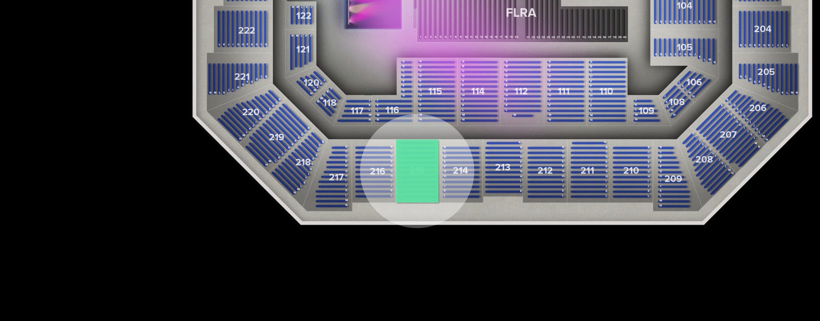Seat view from Upper