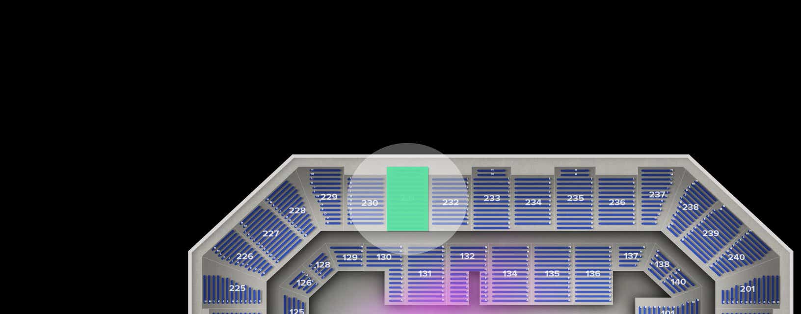 Seat view from Upper