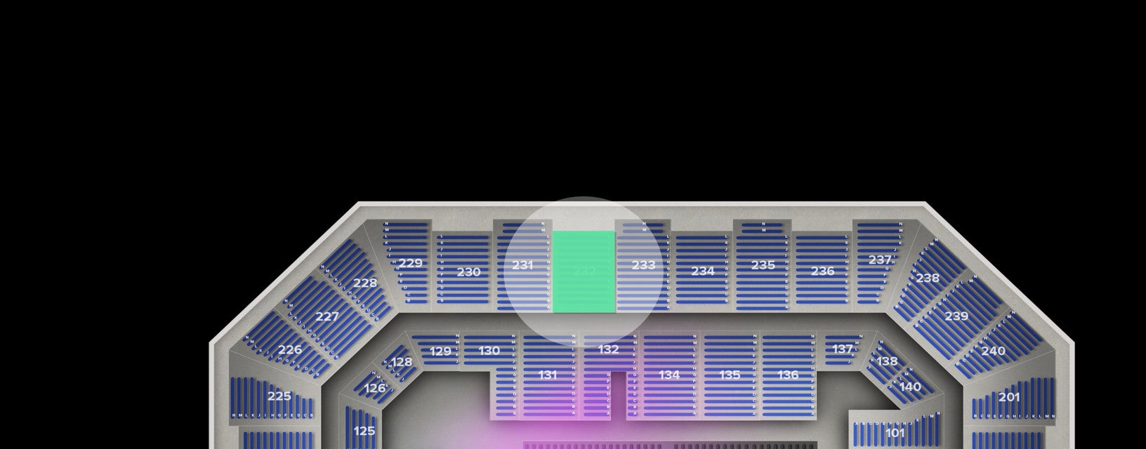 Seat view from Upper