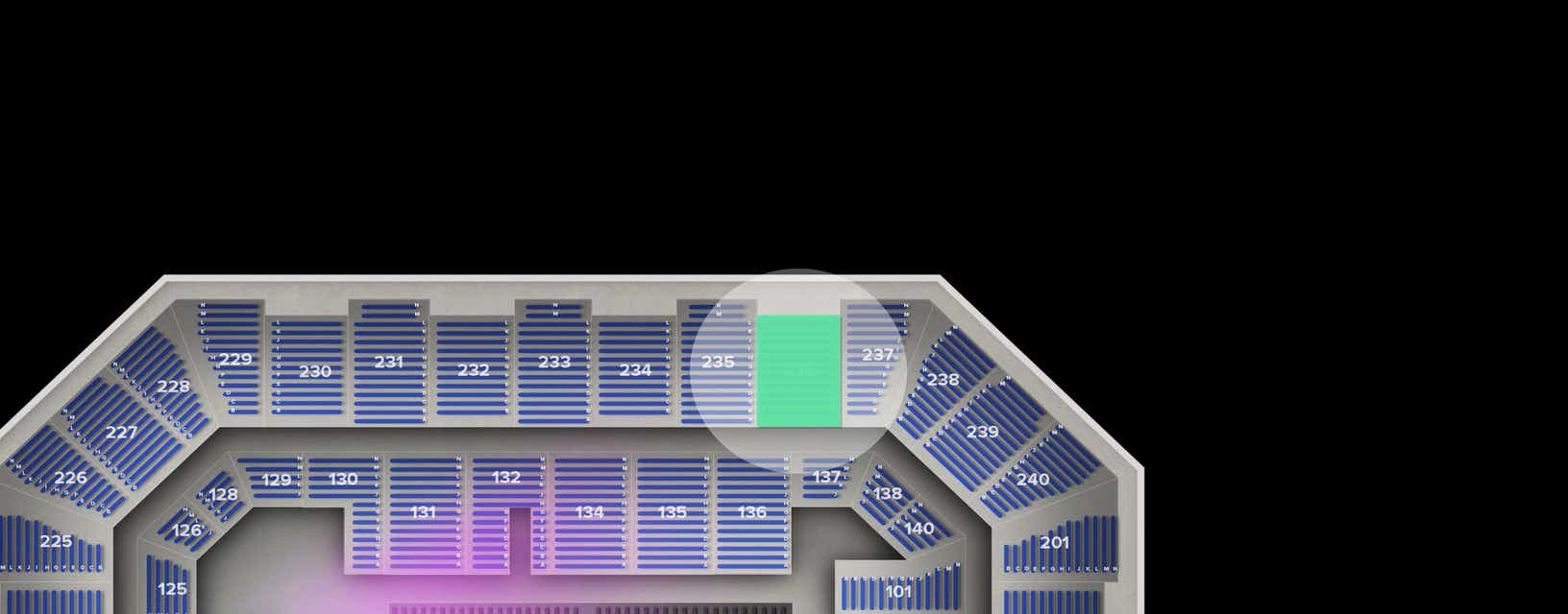 Seat view from Upper